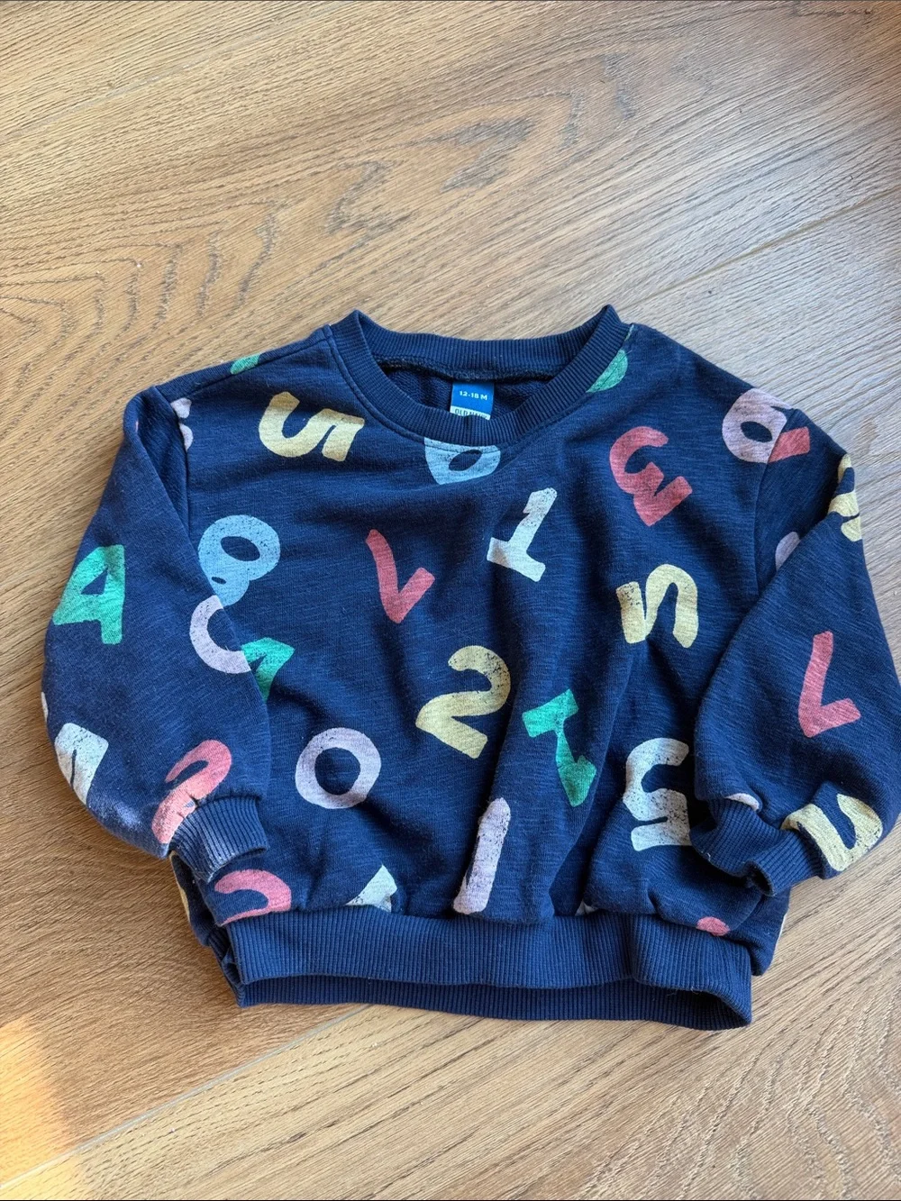 Old Navy Navy Number Print Pullover Sweatshirt - Kids